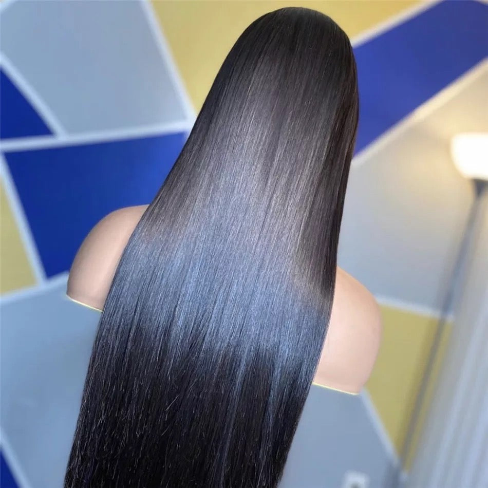 4x4 Transparent Closure Wig Straight