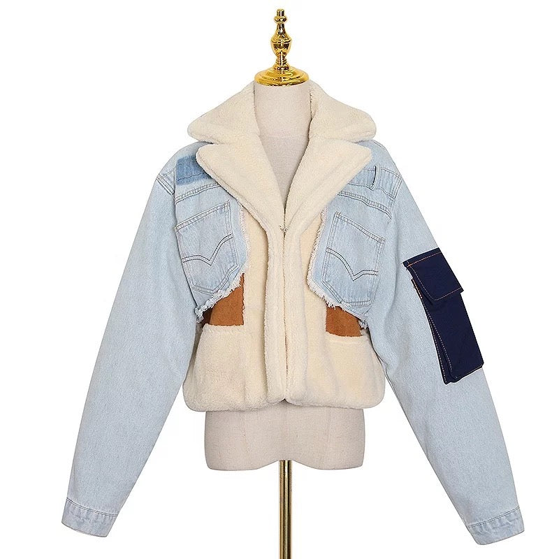 Fluffy Lux Denim Coats